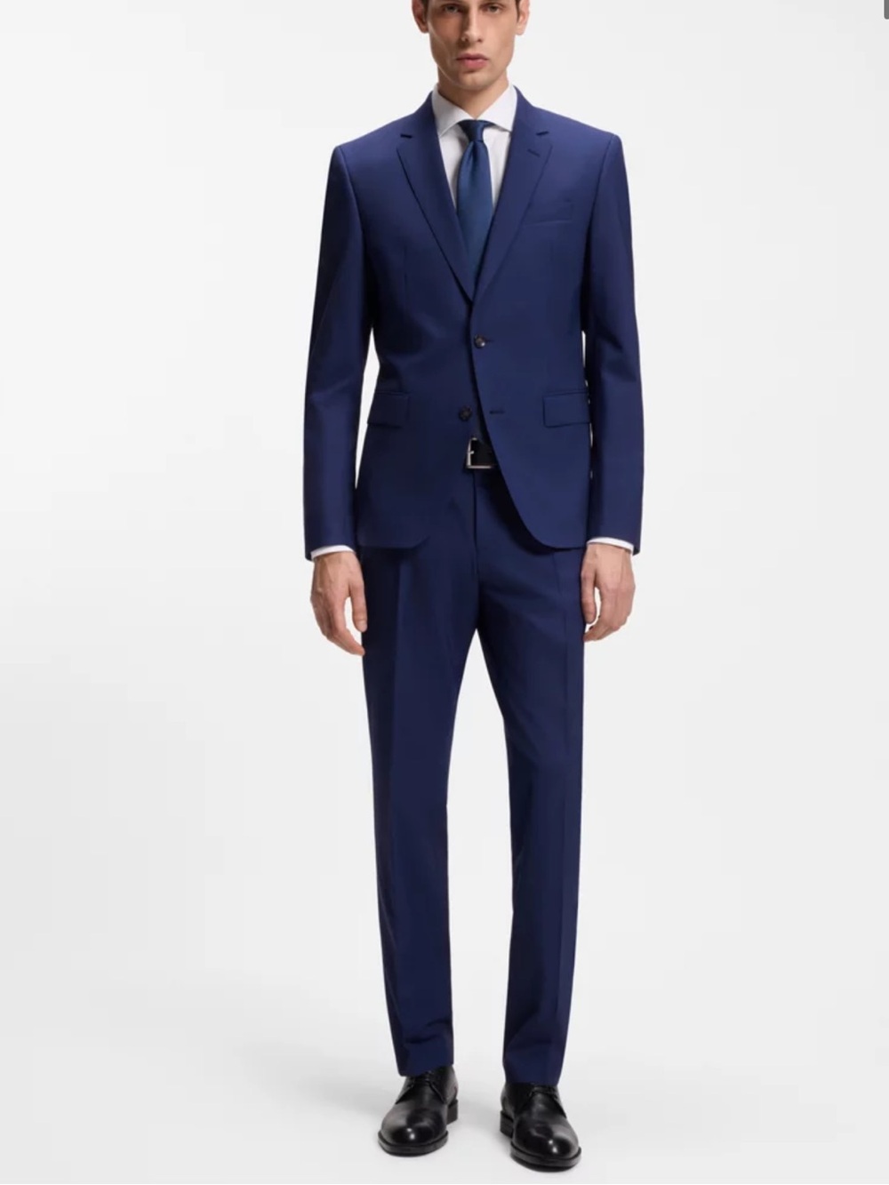 Hugo Boss Men's Dark Blue/Navy Wool Nested Slim Fit Suit Pants Only from 2pc 224